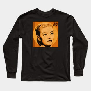 Vintage Cinema Lana Turner Long Sleeve T-Shirt